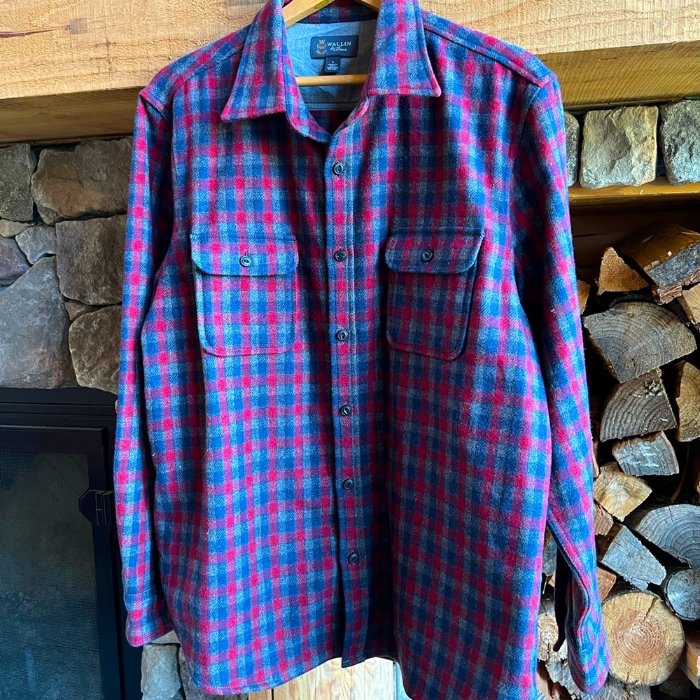 Wallen & Bros wool plaid shirt